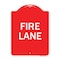 Signmission Designer Series Sign-Fire Lane Supplementary, Red & White Aluminum Sign, 18" x 24", RW-1824-23991 A-DES-RW-1824-23991 - alternate 1